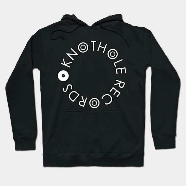 Knothole Records (White Text) Hoodie by JamieAlimorad